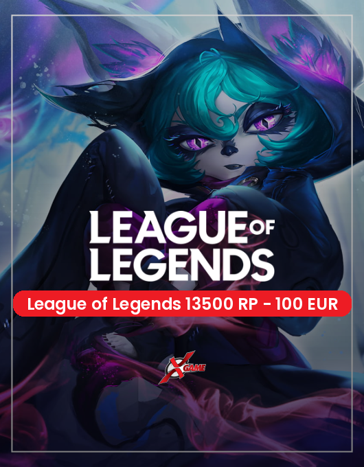 League of Legends 13500 RP - 100 EUR - XGame
